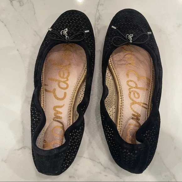 🎉HOST PICK🎉 Sam Edelman black suede Felicia ballet flats - Picture 14 of 14
